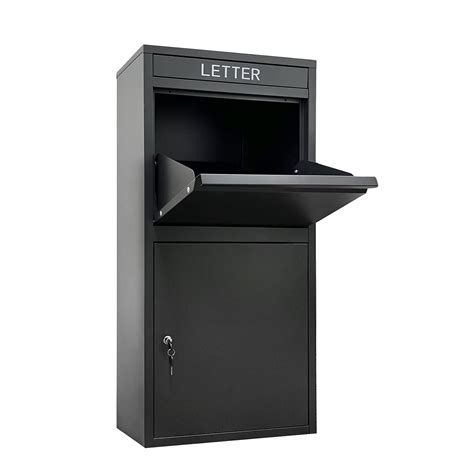 small metal drop box|large outdoor package drop box.